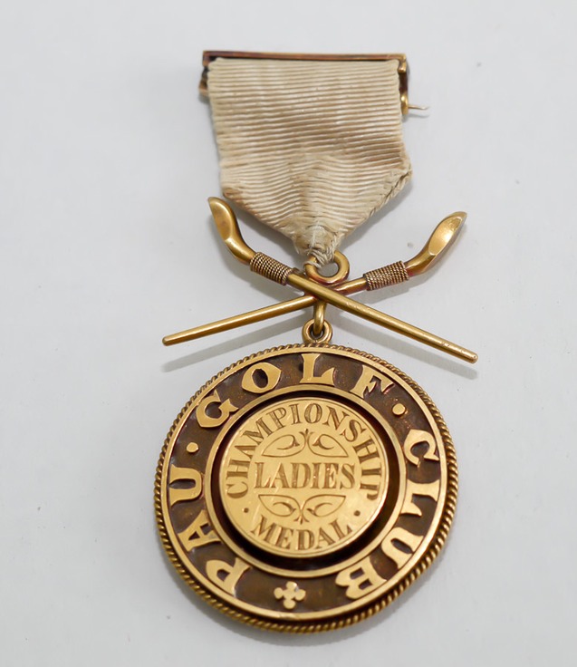 Médaille en forme de X Handicap Cross 1858 - verso